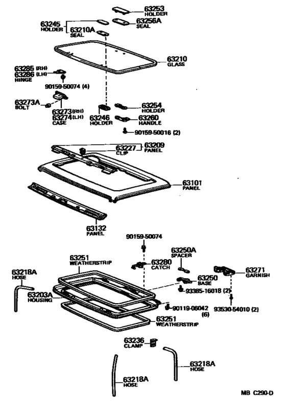 Roof Panel & Back Panel