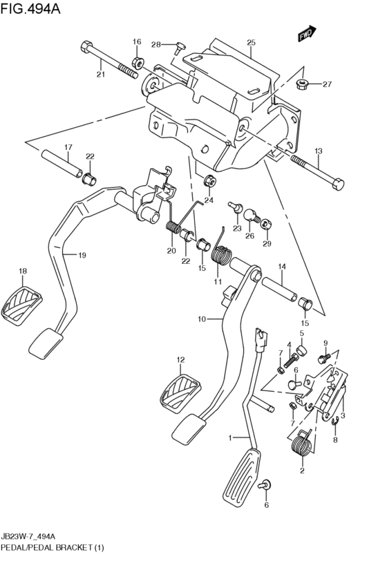 pedal / pedal bracket