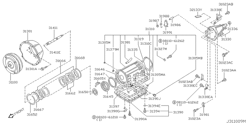 Torque converter,housing & case