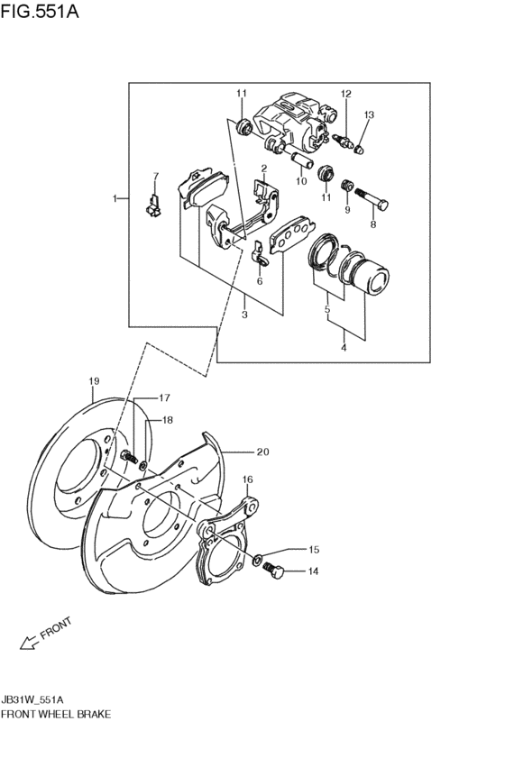 front wheel brakes