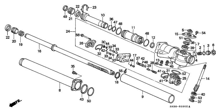 Power steering gear box components