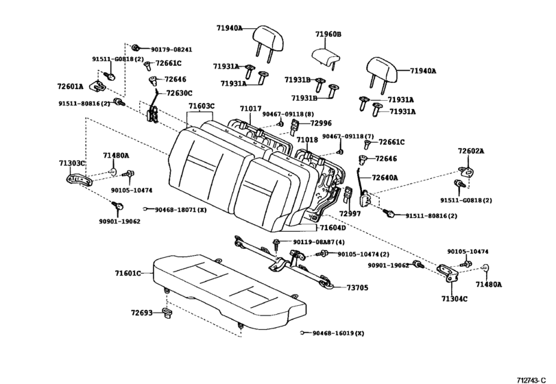 Rear Seat & Seat Track