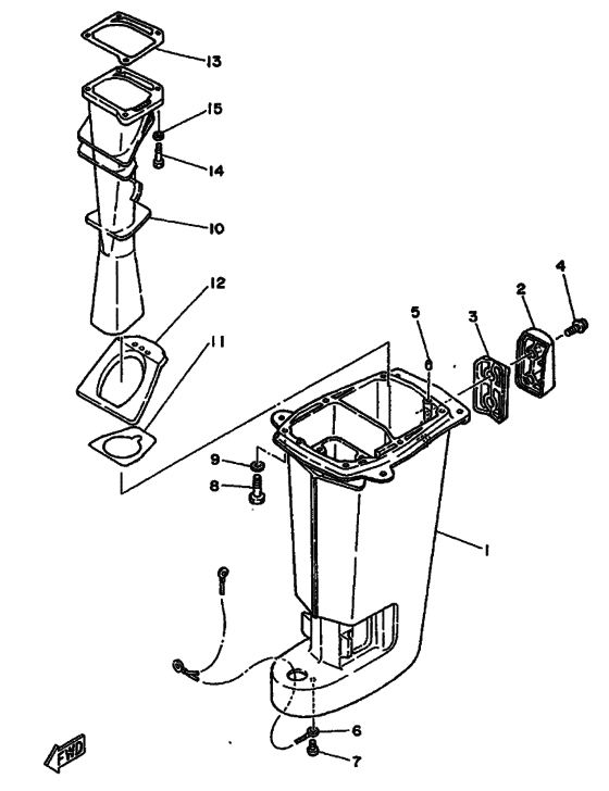Upper casing