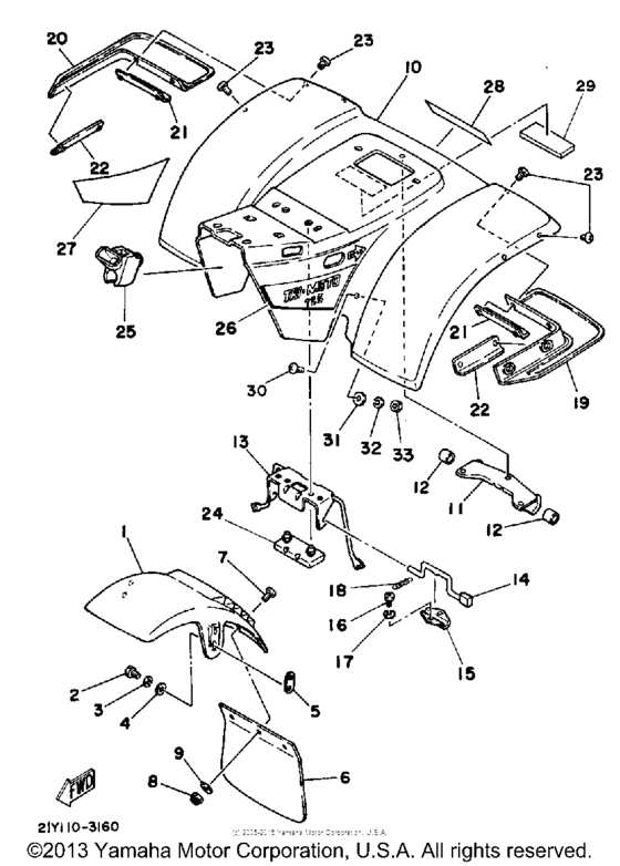 Front fender - rear fender