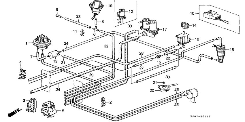 Control box tubing