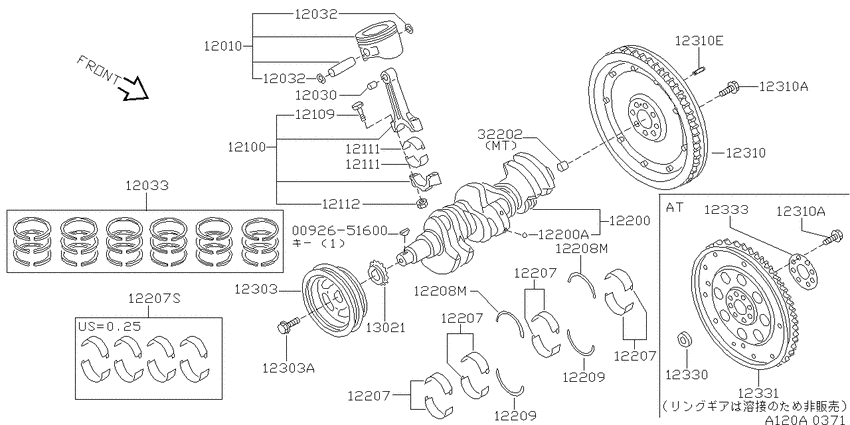 Piston,crankshaft & flywheel