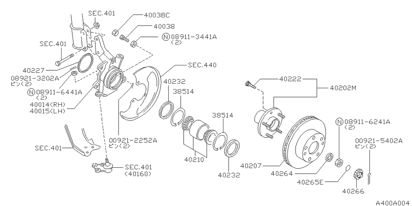 Front axle