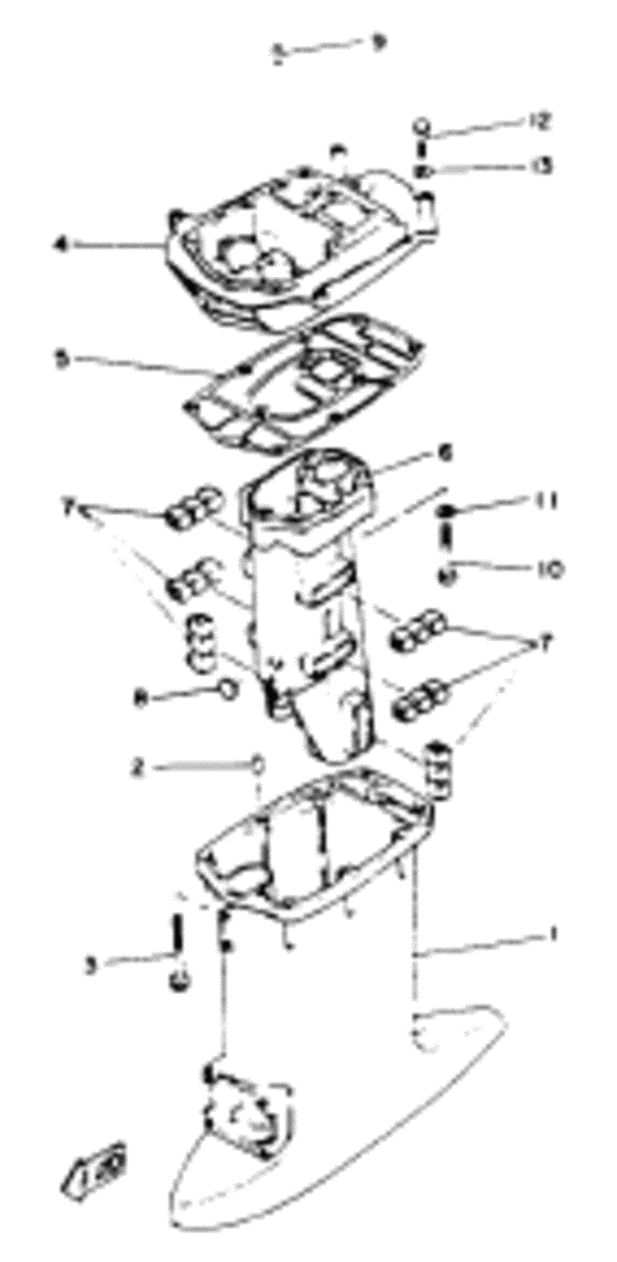 Upper casing