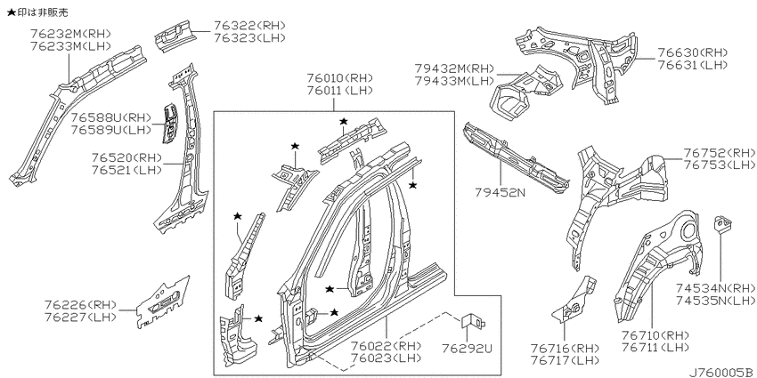 Body side panel