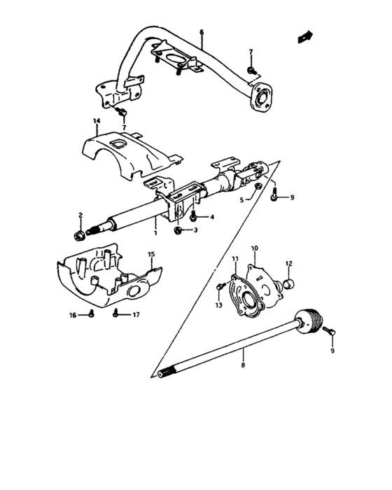 Steering column