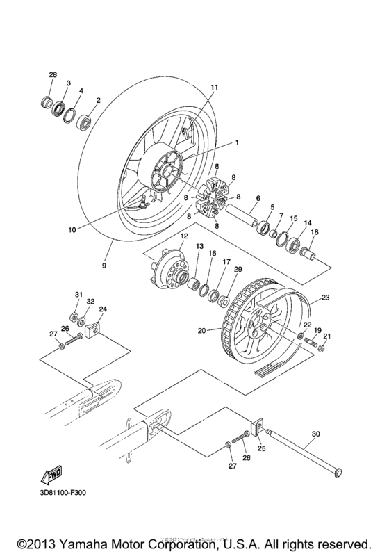 Rear wheel