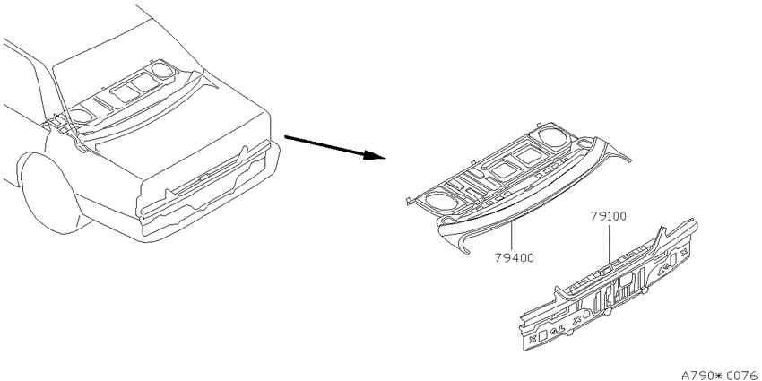 Rear panel & fitting