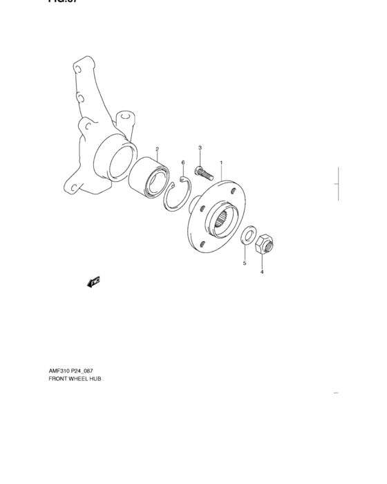 Front wheel hub