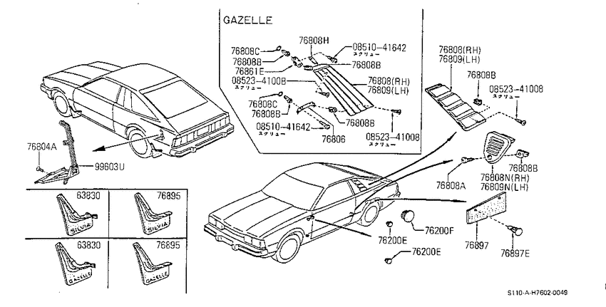 Body side fitting