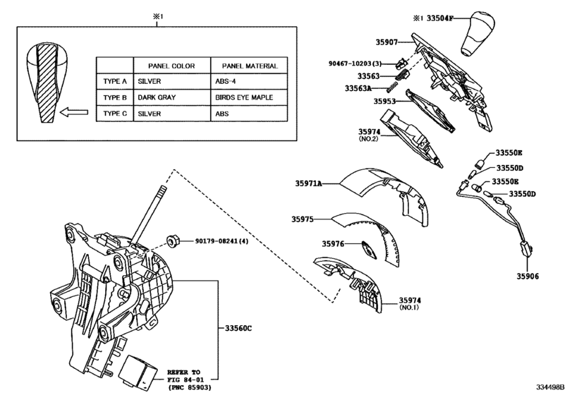 Shift Lever & Retainer