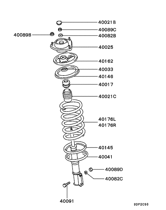 Front susp strut & spring
