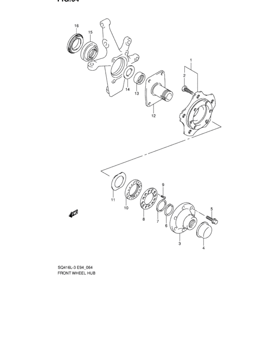 Front wheel hub