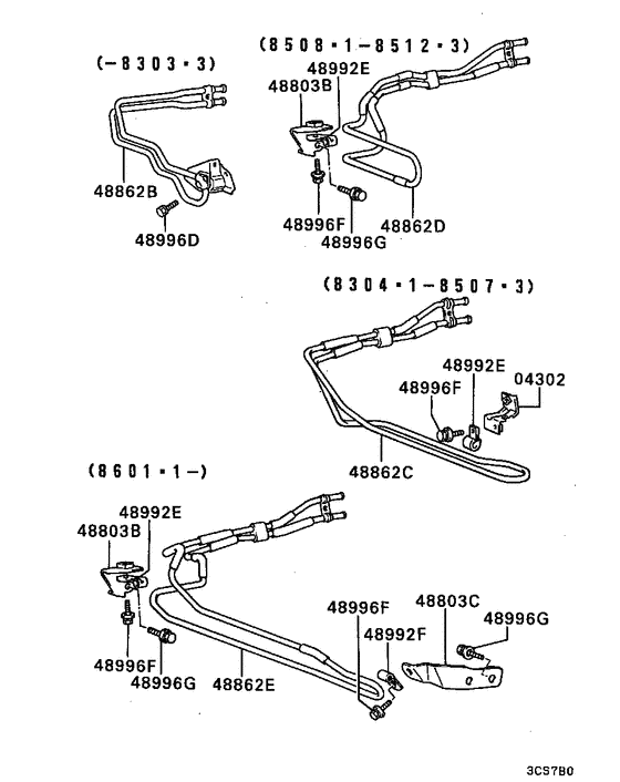 Power steering oil line