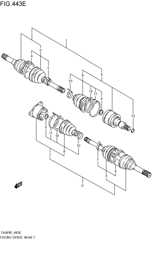 front-drive shaft