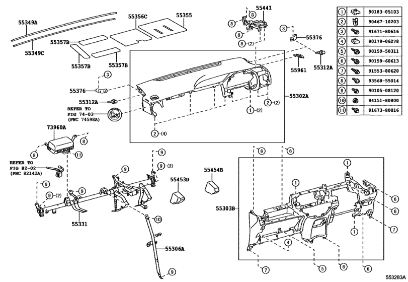 Instrument Panel & Glove Compartment