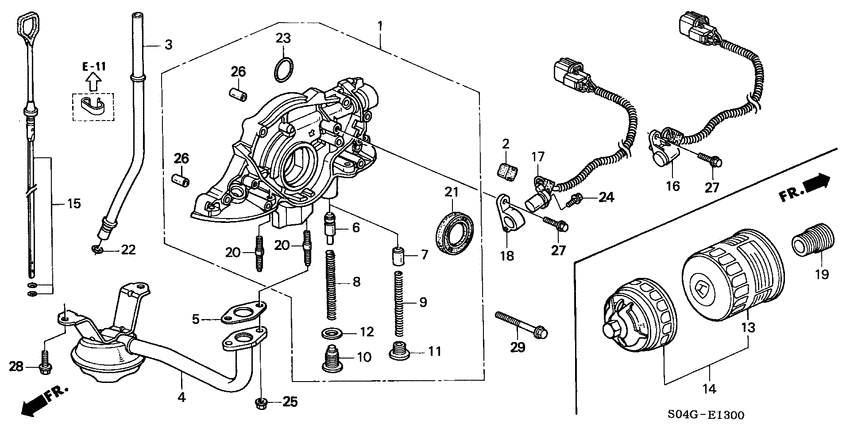 Oil pump/oil strainer