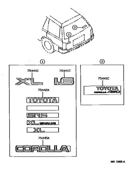 Emblem & Name Plate (Exterior & Interior)