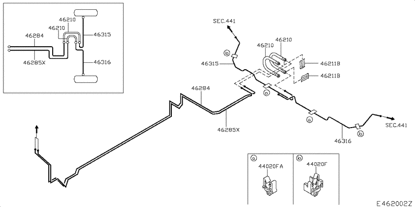Brake piping & control