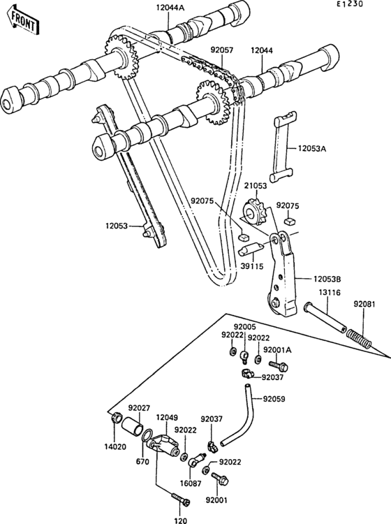 Camshaft(s)/tensioner