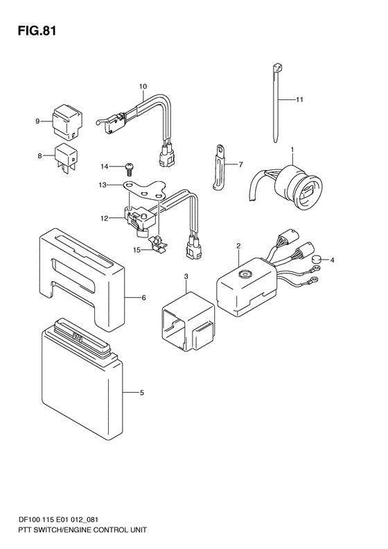 Ptt switch & engine control unit