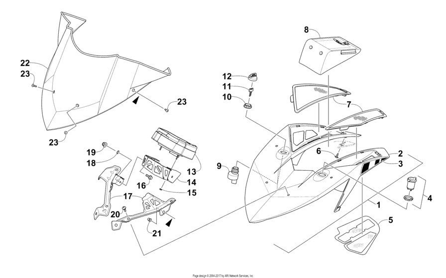 Windhsield And Instruments Assemblies