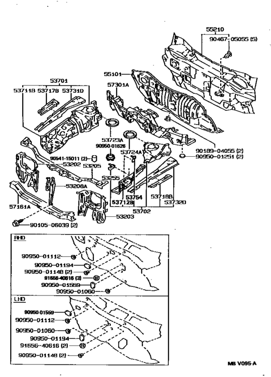 Front Fender Apron & Dash Panel
