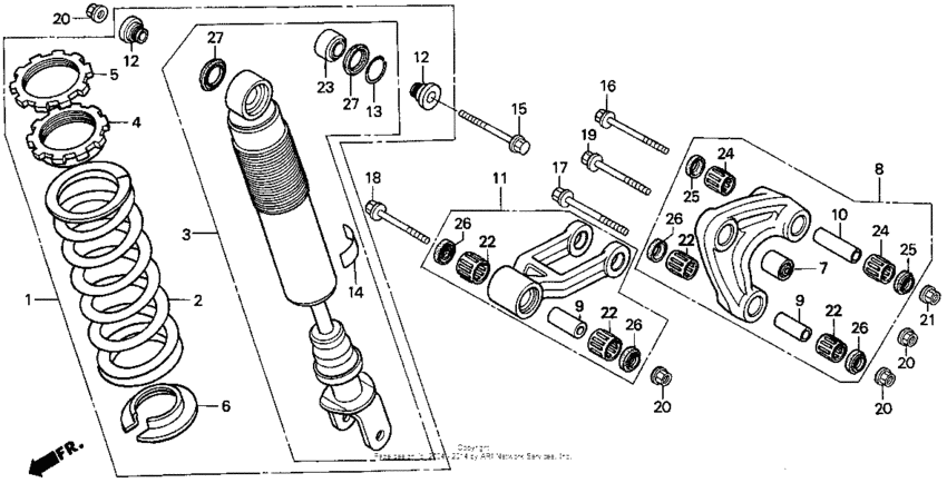 Rear shock absorber