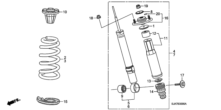 Rear shock absorber