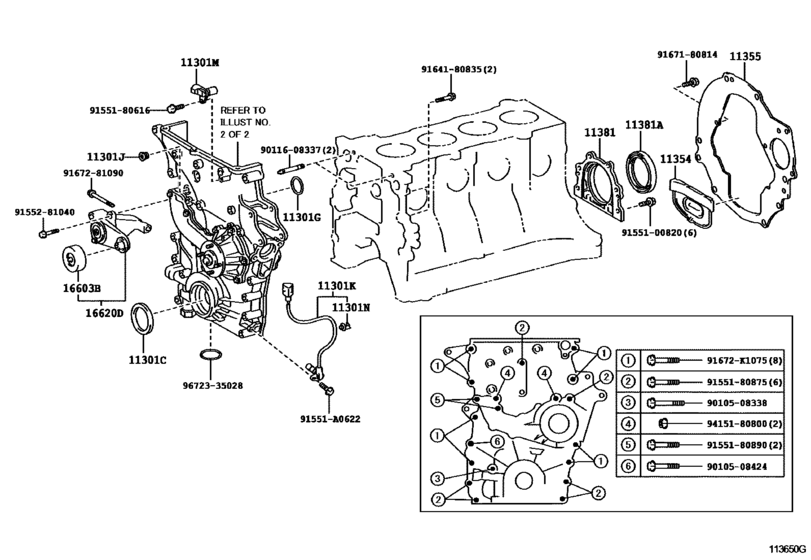 Timing Gear Cover & Rear End Plate