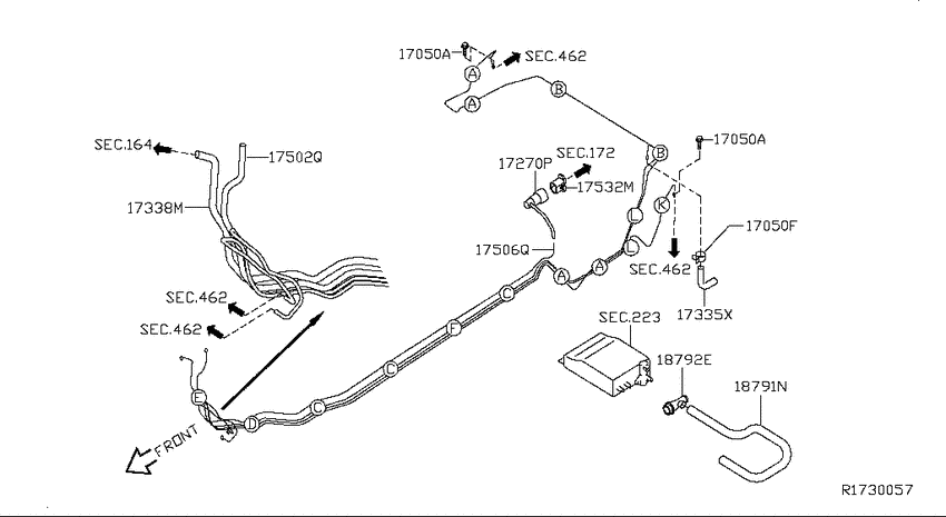 Fuel piping