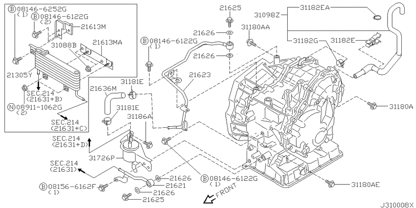 Auto transmission,transaxle & fitting