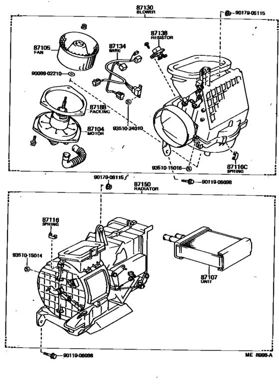 Heating & Air Conditioning - Heater Unit & Blower