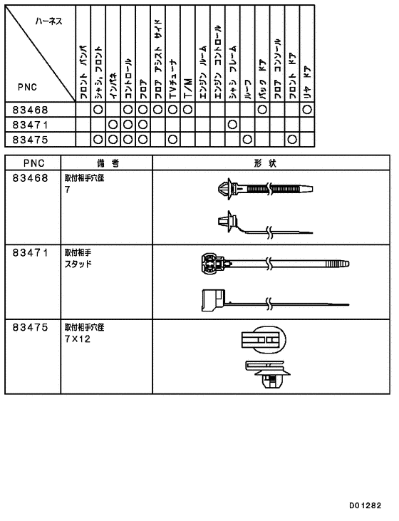 Wiring & attaching parts