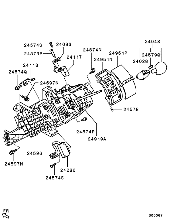 A/t floor shift linkage