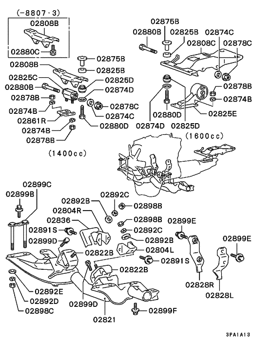 Engine mounting & support
