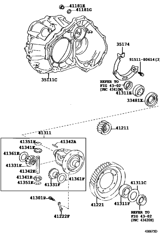 Front Axle Housing & Differential