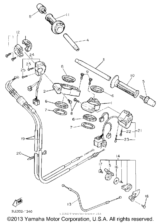 Handlebar cable