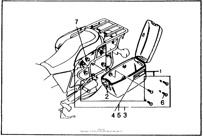 Fixed mount saddlebag set