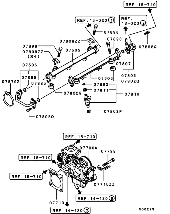 Injector & throttle body