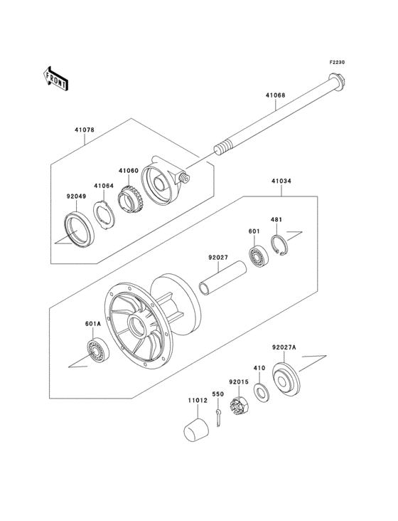 Front hub