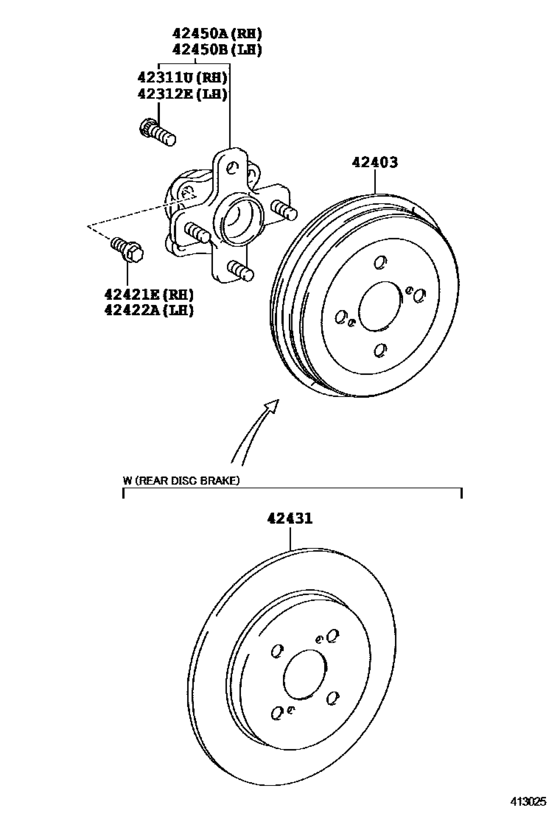 Rear Axle Shaft & Hub