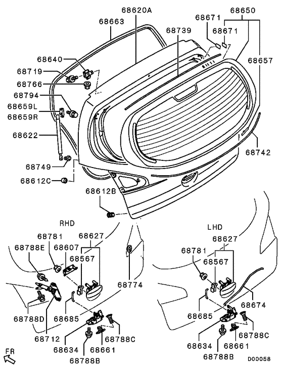 Tailgate panel & glass