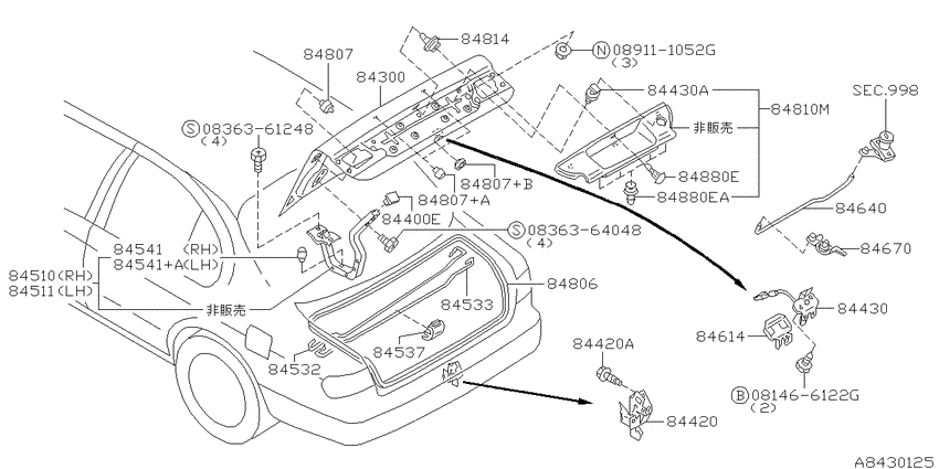 Trunk lid & fitting