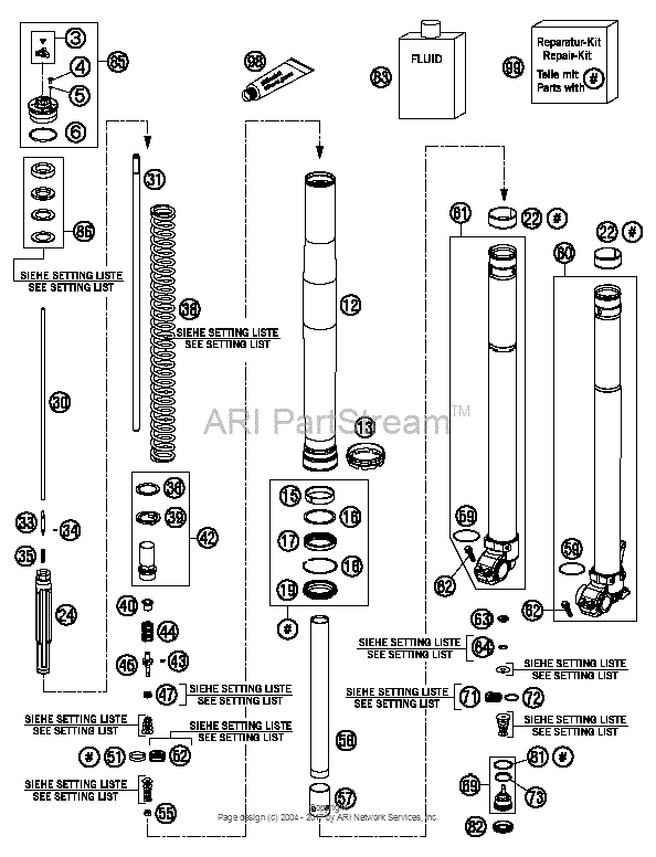 Front Fork Disassembled
