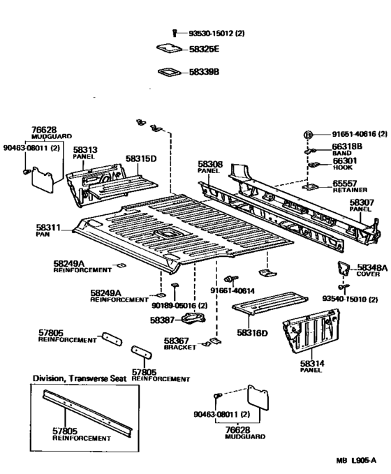 Rear Floor Panel & Rear Floor Member